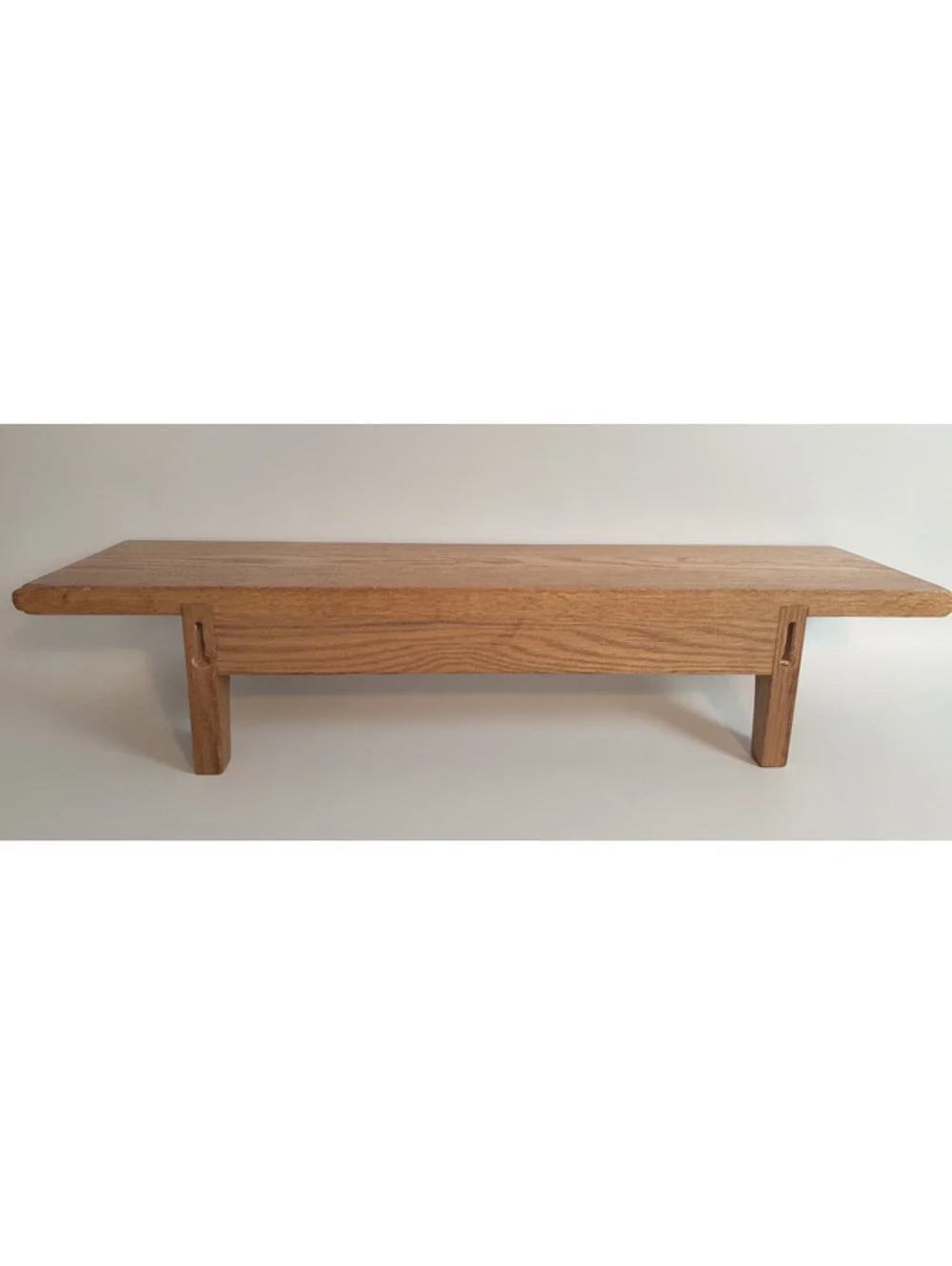 Vintage Handcrafted Rustic Country Style Solid Oak Wood Wall Shelf 24